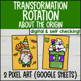 Rotation About the Origin Digital Pixel Art | Transformati