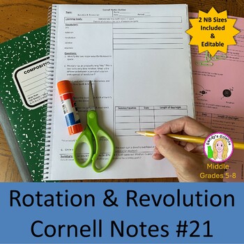 Preview of Rotation & Revolution Cornell Notes #21