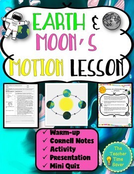 Preview of Rotation & Revolution Space Science Activity Notes and Slides Lesson