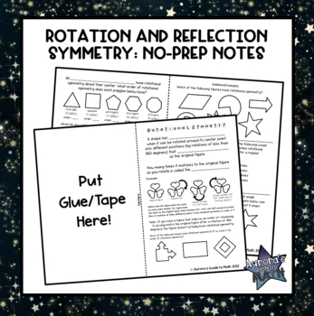 Preview of Rotation and Reflection Symmetry: No-Prep Notes