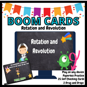 Preview of Rotation and Revolution BOOM Cards