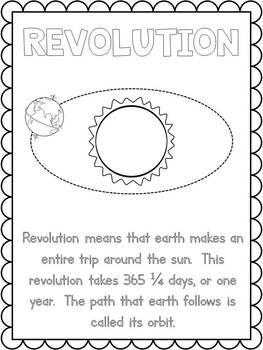 Rotation and Revolution Posters by JH Lesson Design | TpT