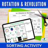 Rotation and Revolution Sorting Activity | Print and Digital