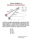 Rotation in a Horizontal Plane - Physics problem 1