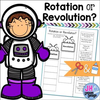 Preview of Rotation or Revolution?  Cut and Paste Activity