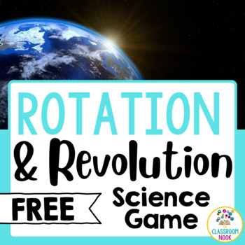 Preview of FREEBIE: Earth's Rotation vs. Earth's Revolution - Science Game