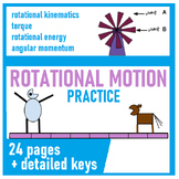 AP Physics 1 - Rotational Motion Practice (w/ Keys)
