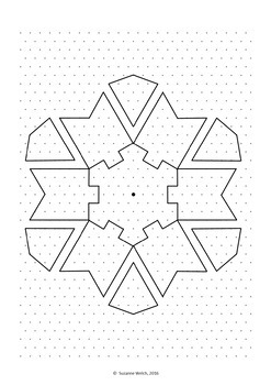 rotational symmetry art activity maths geometry tpt