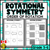 Rotational Symmetry and Order of Rotation Worksheets