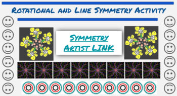 Preview of Rotational and Line Symmetry Art Project