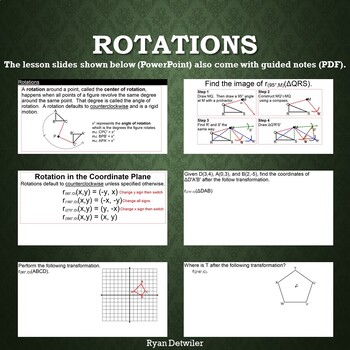 Preview of Rotations