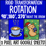Rotations About the Origin Digital Pixel Art | Transformat