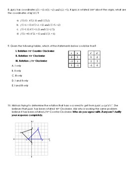 geometry rotation coordinate rules