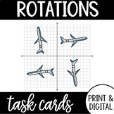 Rotations Task Cards PDF and Google Form Geometry