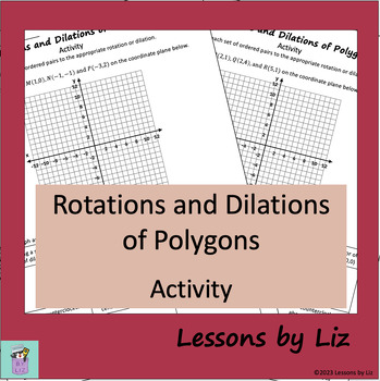 Preview of Rotations and Dilations of Polygons on a Coordinate Plane Activity