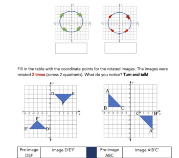 Preview of Rotations (Transformations) - BUNDLE