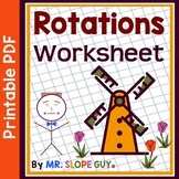 Rotations on the Coordinate Plane Worksheet