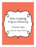 Rote Counting Progress Monitoring Form