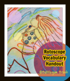 Rotoscope Vocabulary Word Handout