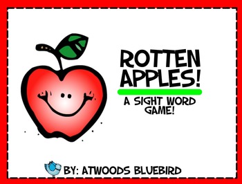 Preview of Rotten Apples - A Sight Word game for your Promethean Board