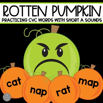 Preview of Rotten Pumpkin CVC Game:  Reading Short a CVC Words