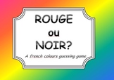 Rouge ou Noir? A french colours guessing game