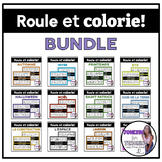 Roule et Colorie Bundle | 43 Vocabulary Games for French S