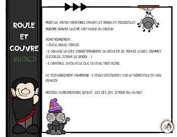 Roule et couvre | Jeu de mathématiques d'Halloween