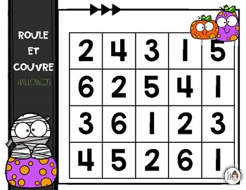 Roule et couvre | Jeu de mathématiques d'Halloween