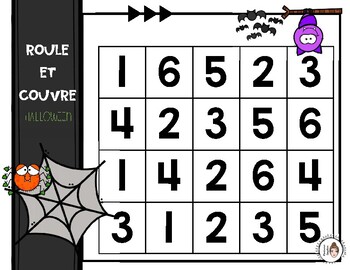 Roule et couvre | Jeu de mathématiques d'Halloween