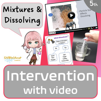 Preview of Florida Science Differentiation & Reteach: Mixtures and Dissolving (solutions)