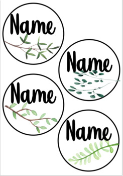 Chalkboard Labels - EDITABLE - Name Tags - Round Tags - Flash Cards BUNDLE