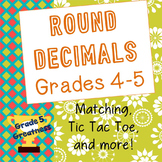 Round Decimals Activities for Fourth and Fifth Grade