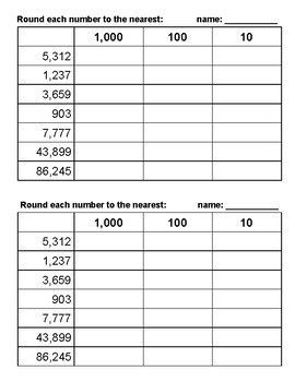 EXERCISE 10 1. Round each of the following numbers to the nearest