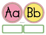 Round Word Wall Alphabet Labels