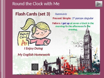 Preview of Round the Clock with Me (Flash cards: set 3)