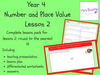 Preview of Round to the nearest 10 lesson pack (Year 4 Number and Place Value)