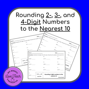 Preview of Place Value: Rounding 2-, 3- and 4-Digit Numbers to the Nearest 10
