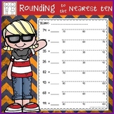 Rounding with Number Lines Worksheets