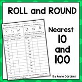 Third Grade Math Game: Roll and Round to the Nearest 10 an