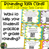Rounding Task Cards 4.NBT.3 with QR codes