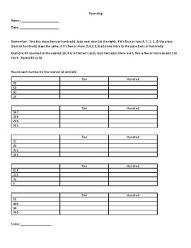 Preview of Rounding