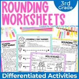 Rounding to the Nearest 10 and 100 Worksheets - Print & Digital