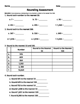 rounding worksheet common core sheets