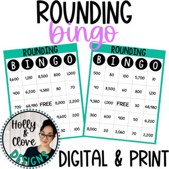 Rounding BINGO - Digital & Print Versions - NO PREP Game | TPT