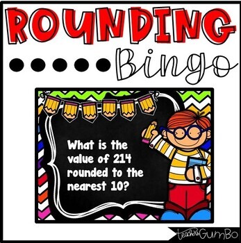 Preview of Rounding BINGO - Rounding to the nearest 10 & 100 Game
