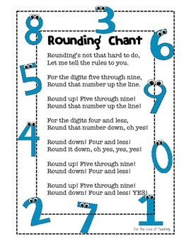 Rounding Chant by All For the Love of Teaching | TPT