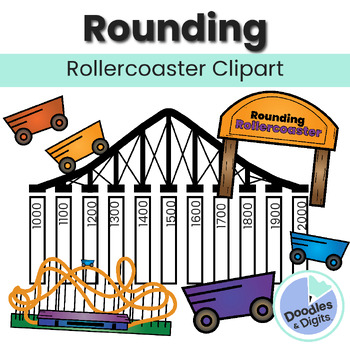 Preview of Rounding Clip Art- Rounding Number Lines Clipart