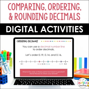 Preview of Rounding, Comparing, Ordering Decimals Digital Activities