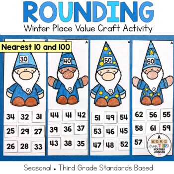 Preview of Rounding Craft Winter Place Value